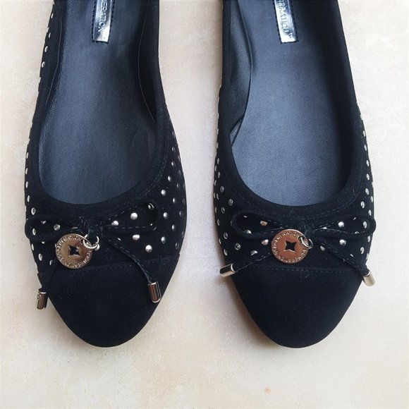 BCBGeneration Black Suede Flats (NEW) - Picture 3 of 10